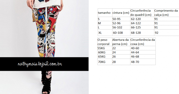 Legging Quadrinhos - P/M/G/GG
